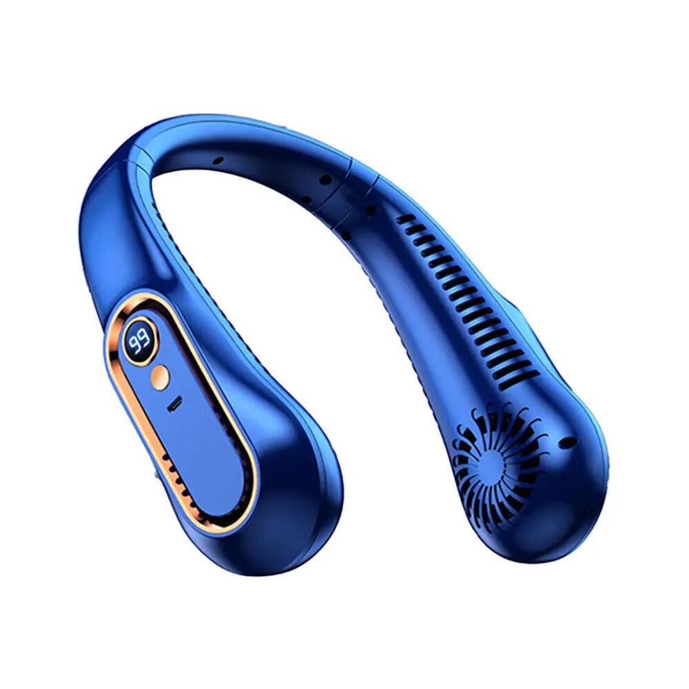 Neck Fan USB Portable Neck Fan Rechargeable Portable Cooler Neckband Bladeless~ Nuvio Mall