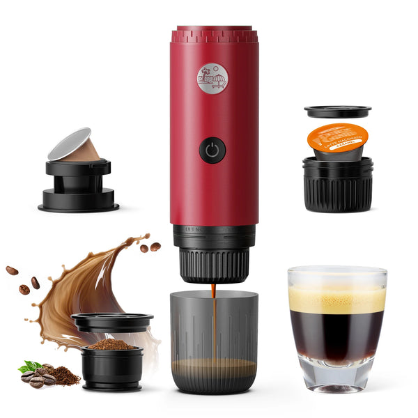 Portable Espresso Machine 3-in-1 Travel Coffee Maker for Camping Hiking Office Self-Heating with USB-C 2026new Nuvio Mall