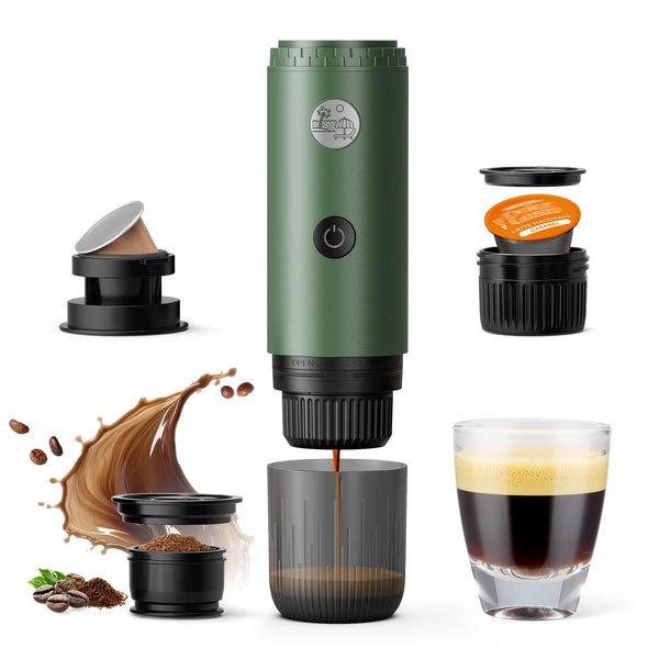 Portable Espresso Machine 3-in-1 Travel Coffee Maker for Camping Hiking Office Self-Heating with USB-C 2026new Nuvio Mall