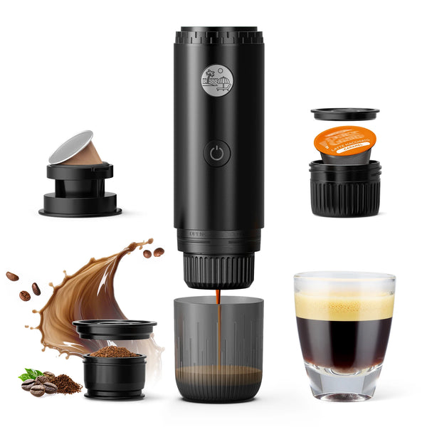 Portable Espresso Machine 3-in-1 Travel Coffee Maker for Camping Hiking Office Self-Heating with USB-C 2026new Nuvio Mall