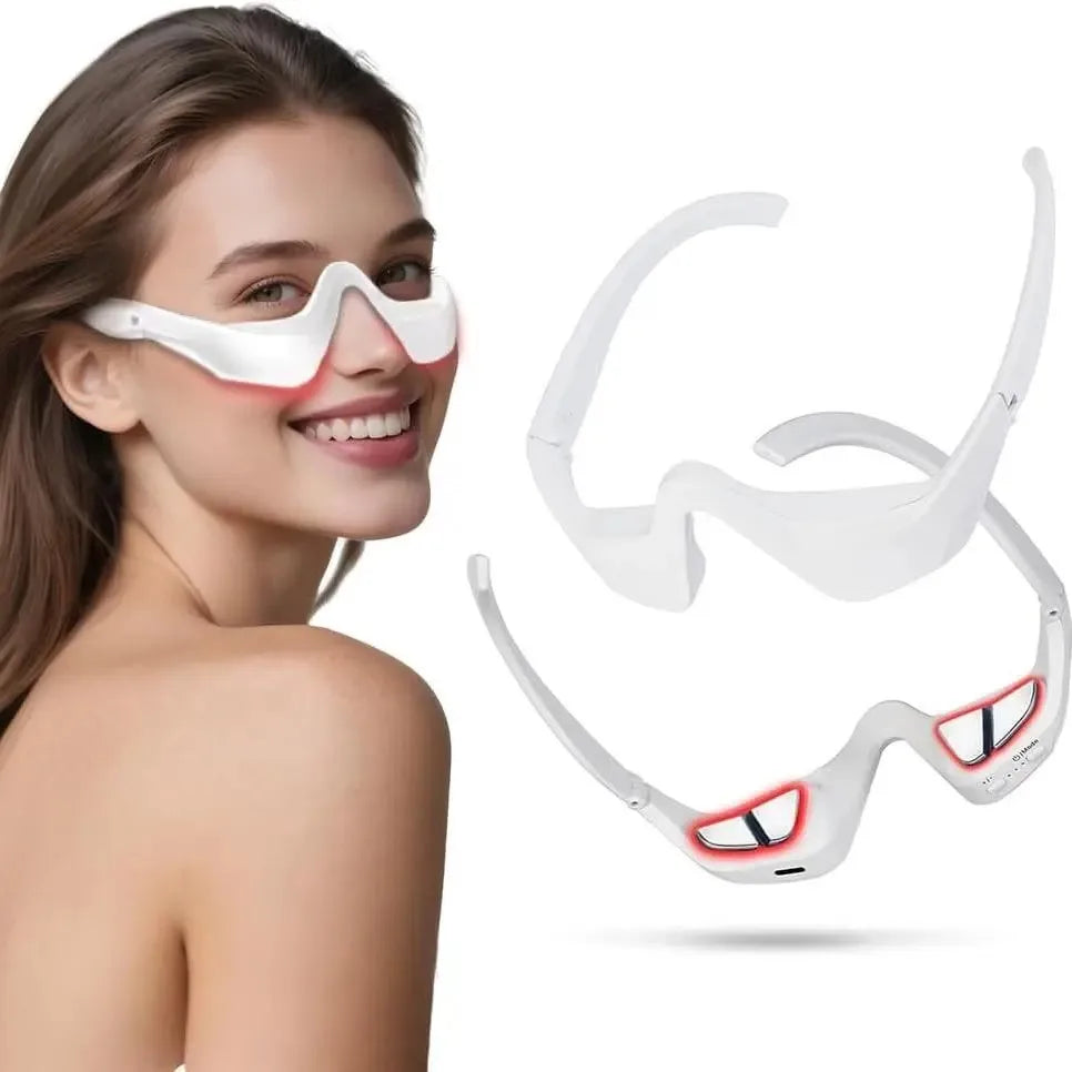 3D Red Light EMS Eye Massager  Dark Circles Eye Bag Removal Eye Wrinkles Eye Fatigue Relaxing Care Beauty Machine Nuvio Mall