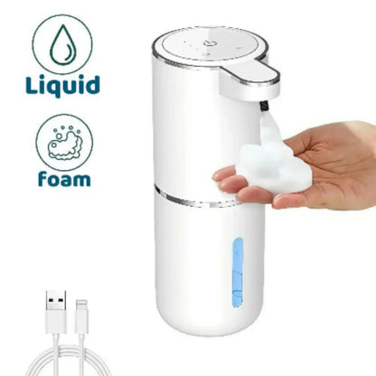 Automatic Liquid/Foma Soap Dispenser, Touchless Electric Dispenser, USB Rechargeable with Infrared Sensor for