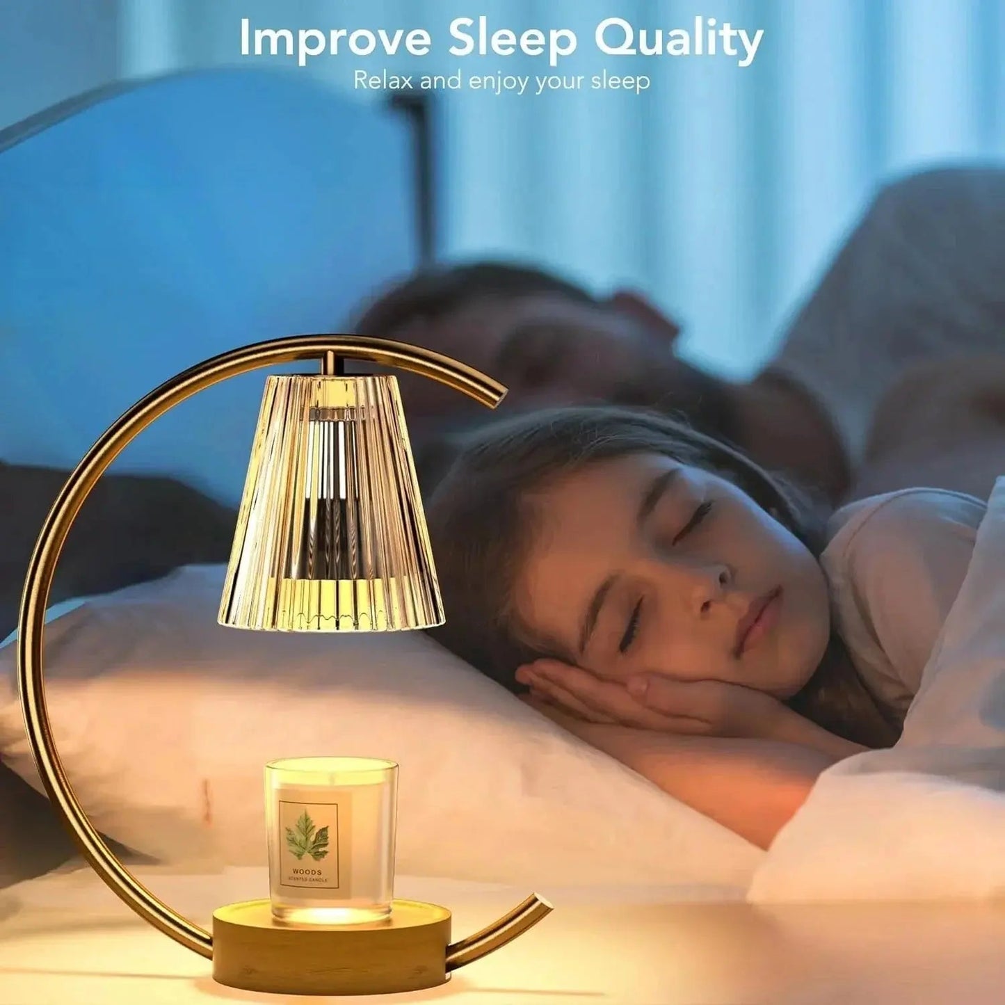 Dimmable Candle Warmer Lamp – Efficient, Flame - Free Fragrance - Nuvio Mall