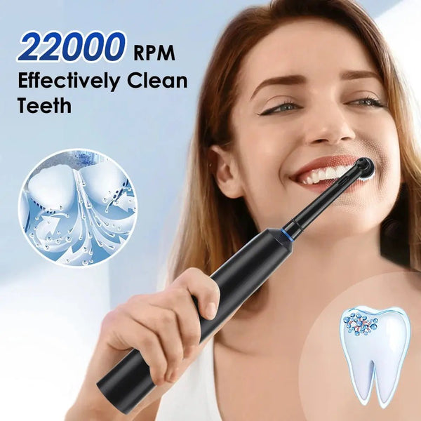 Electric Toothbrush Rotary Rechargeable Electric Tooth Brush for Adults Rotating Electric Teeth Brush with 8 Replacement Heads - Nuvio Mall