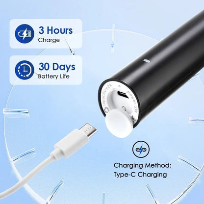 Electric Toothbrush Rotary Rechargeable Electric Tooth Brush for Adults Rotating Electric Teeth Brush with 8 Replacement Heads - Nuvio Mall