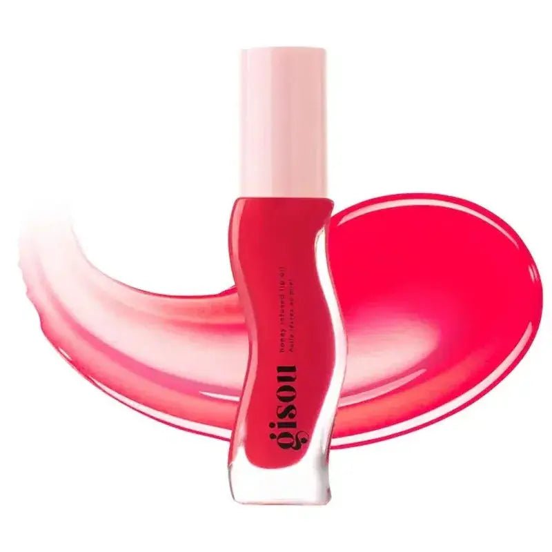 Gisou New Colors Full Range Of Long - lasting Moisturizing Raspberry Swirl Lip Oils Lip Gloss Care Lip Plumping Exfoliating Gloss - Nuvio Mall