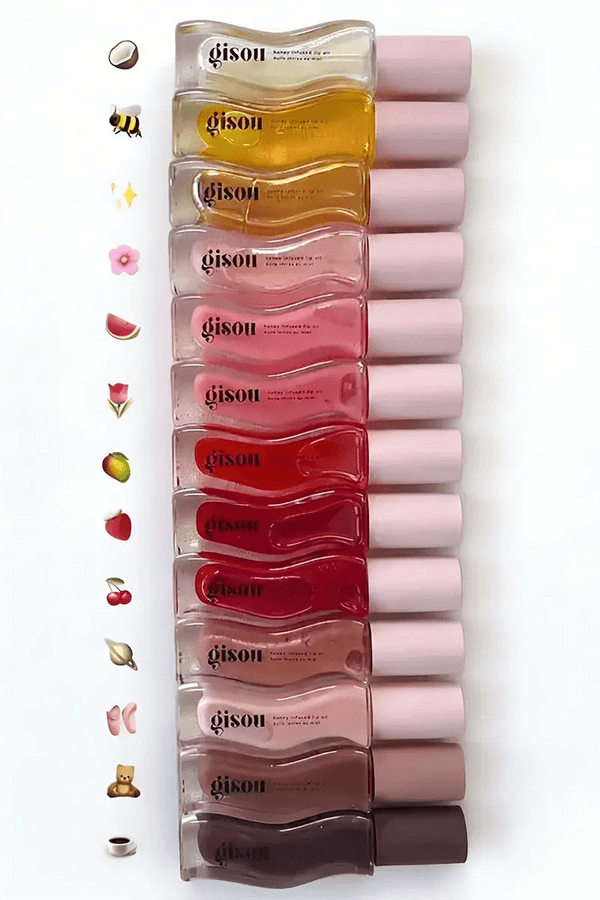 Gisou New Colors Full Range Of Long - lasting Moisturizing Raspberry Swirl Lip Oils Lip Gloss Care Lip Plumping Exfoliating Gloss - Nuvio Mall