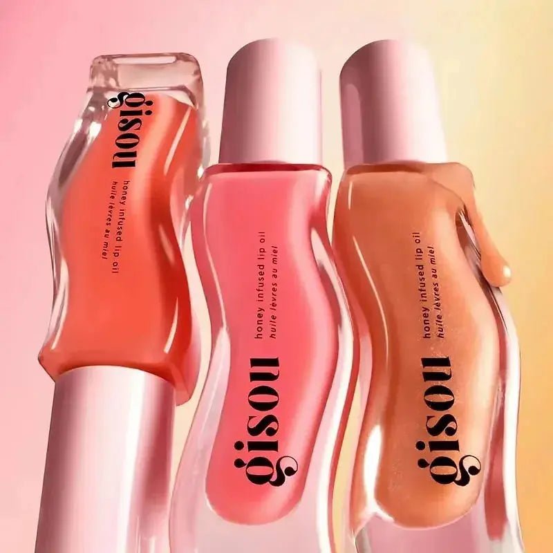 Gisou New Colors Full Range Of Long - lasting Moisturizing Raspberry Swirl Lip Oils Lip Gloss Care Lip Plumping Exfoliating Gloss - Nuvio Mall