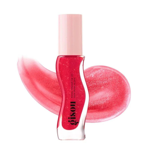 Gisou New Colors Full Range Of Long - lasting Moisturizing Raspberry Swirl Lip Oils Lip Gloss Care Lip Plumping Exfoliating Gloss - Nuvio Mall