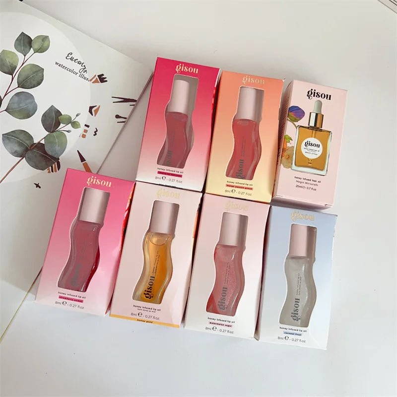 Original Gisou Moisturizing Lip Balm Lip Oil Gloss Care Of The Lips Benetitnt For Lips Plumping Exfoliating Plumping Gloss Oil - Nuvio Mall